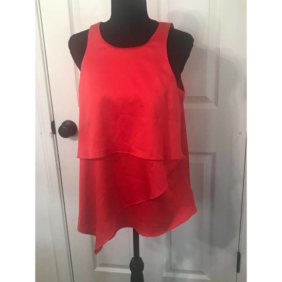 ALFANI  Women Layered Tunic Tank Asymmetrical Blouse,   Size 6 - Picture 1 of 10